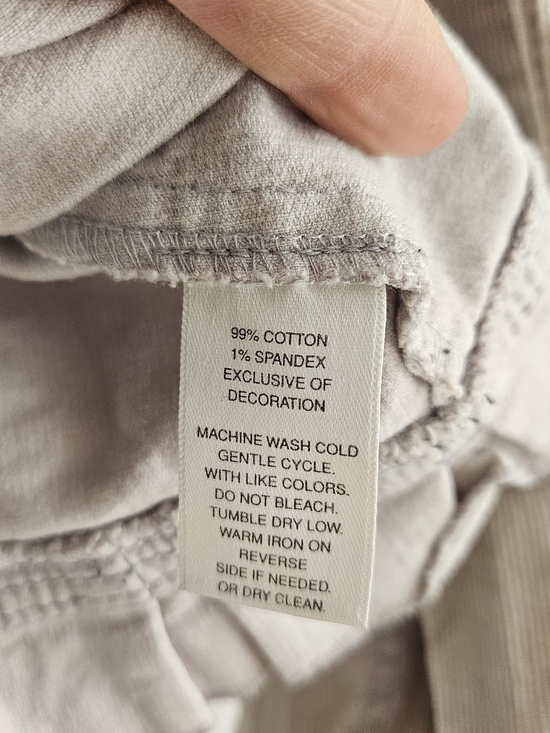 White House Black Market Light Beige Ruffle-Trim Corduroy Jacket - Picture 6 of 6